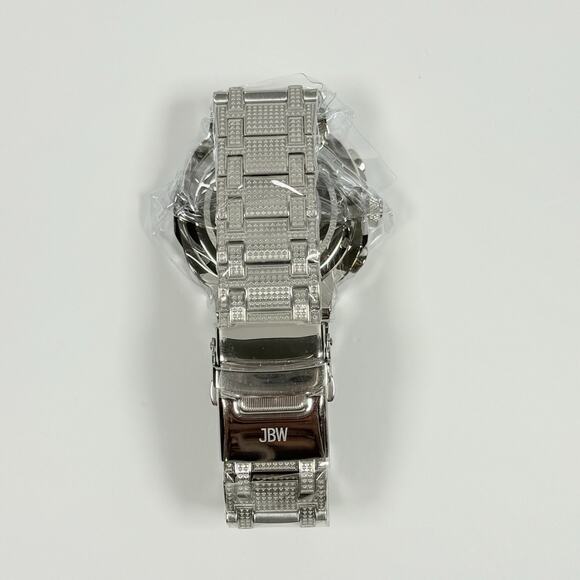 JBW Heist J6380D Diamond Bezel Multifunction Silver Dial Men’s Watch main image 5